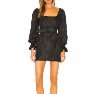 Camila Coelho x Revolve Belinha Black Mini Dress